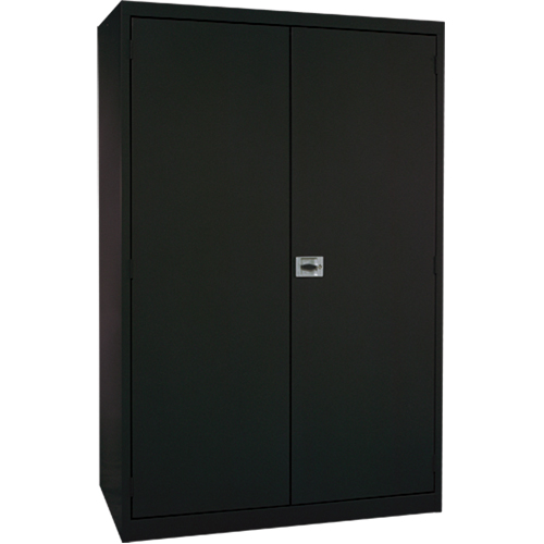 Armoires de rangement Hi-Boy profondes, Acier, 4 Tablettes, 72" h x 36" la x 24" P, Noir Sidevic Inc.