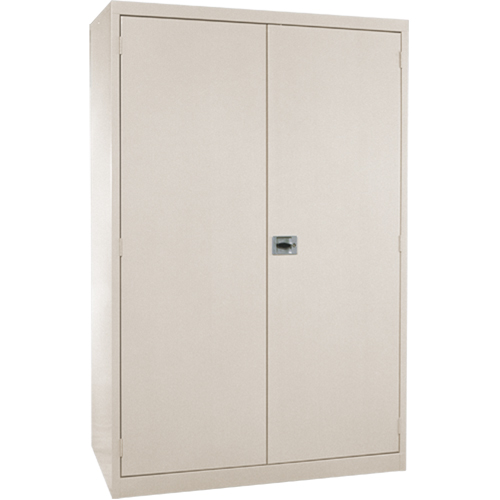 Armoires de rangement Hi-Boy profondes, Acier, 4 Tablettes, 72" h x 36" la x 24" P, Beige Sidevic Inc.