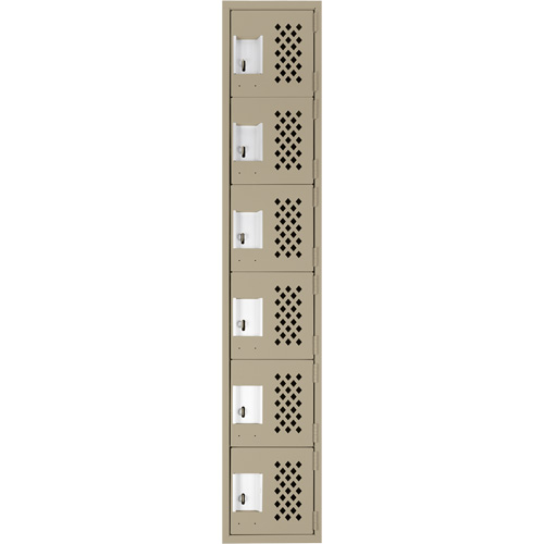 Petits casiers &eacute;conomiques assembl&eacute;s et perfor&eacute;s Clean Line, 6 niveaux, 18" x 72" x 12", Acier Sidevic Inc.
