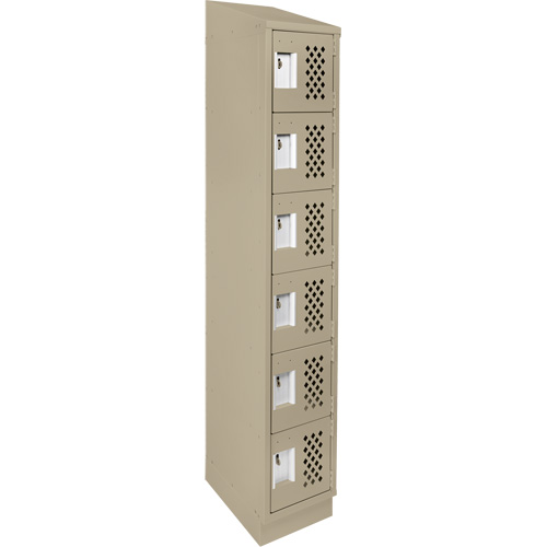 Petit casier perfor&eacute; Clean-Line, 6 niveaux, 12" x 72" x 12", Acier Sidevic Inc.