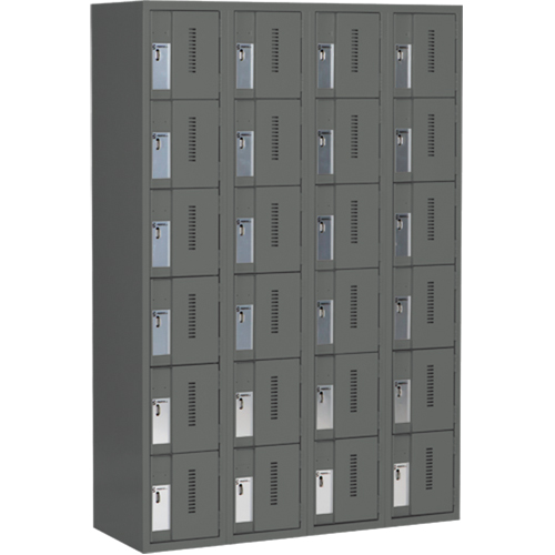 Casiers robustes Concorde, 6 niveaux, Bloc de 4, 48" x 18" x 72", Acier, Charbon, Soud&eacute; (assembl&eacute;) Sidevic Inc.