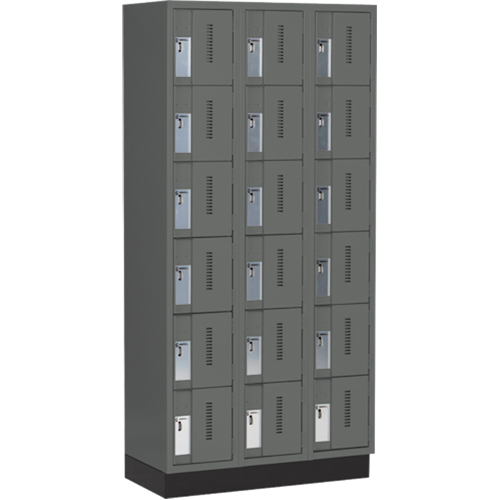 Casiers robustes Concorde, 6 niveaux, Bloc de 3, 36" x 18" x 76", Acier, Charbon, Soud&eacute; (assembl&eacute;) Sidevic Inc.