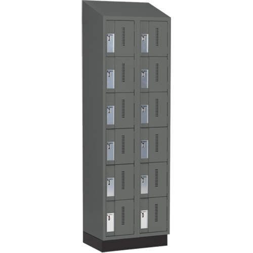 Casiers robustes Concorde, 6 niveaux, Bloc de 2, 24" x 18" x 82", Acier, Charbon, Soud&eacute; (assembl&eacute;) Sidevic Inc.
