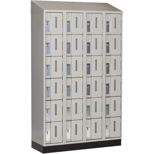 Casiers robustes Concorde, 6 niveaux, Bloc de 4, 48" x 18" x 82", Acier, Gris, Soud&eacute; (assembl&eacute;) Sidevic Inc.