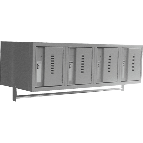Casiers muraux robustes, Bloc de 4, 18" x 12" x 12", Acier Sidevic Inc.