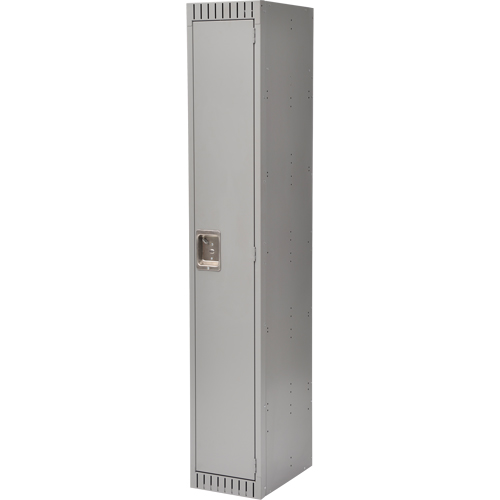 Lockers, 12" x 18" x 72", Steel, Grey, Rivet (Assembled) Sidevic Inc.