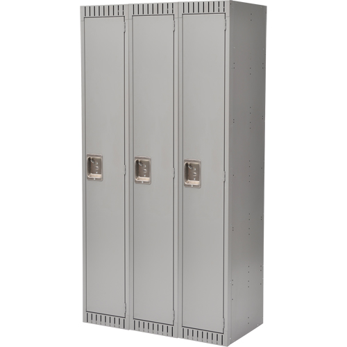 Casiers, Bloc de 3, 36" x 18" x 72", Acier, Gris, Rivet (assembl&eacute;) Sidevic Inc.