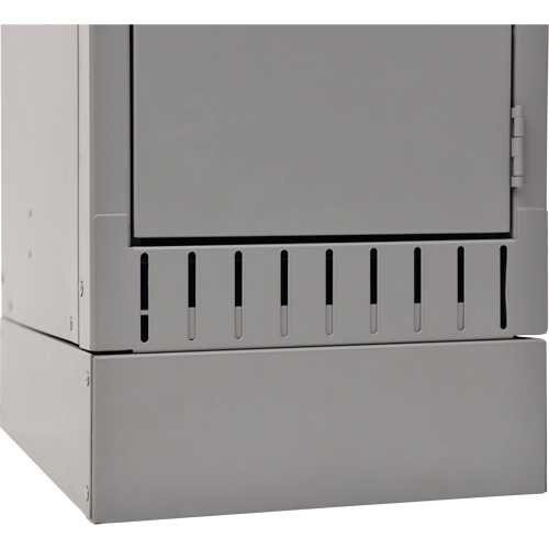 Base sur&eacute;lev&eacute;e, 1 Blocs, 4" lo x 12" la x 18" p, Gris, Acier Sidevic Inc.
