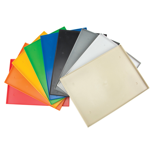 Fond de casier, Convient aux casiers 12" x 18", Gris p&acirc;le, Plastique Sidevic Inc.