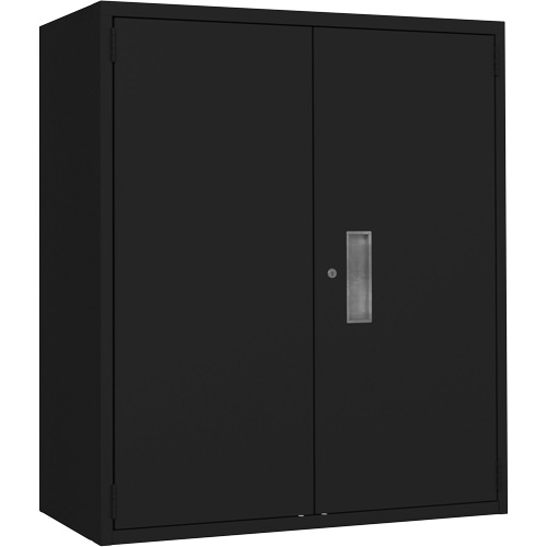 Lo-Boy Storage Cabinet, Steel, 2 Shelves, 42" H x 36" W x 18" D, Black Sidevic Inc.