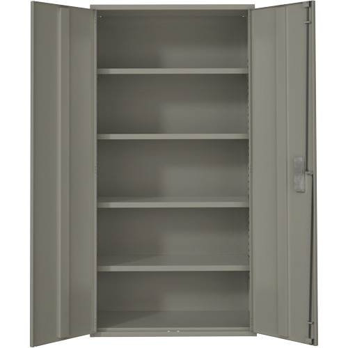 Hi-Boy Storage Cabinet, Steel, 4 Shelves, 72" H x 36" W x 18" D, Grey Sidevic Inc.