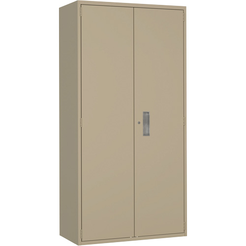 Armoire de rangements combin&eacute;s, Acier, 6 Tablettes, 72" h x 36" la x 18" P, Beige Sidevic Inc.