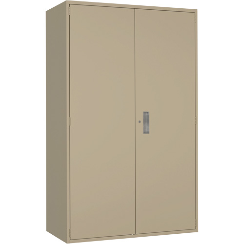 Armoire de rangement Hi-Boy tr&egrave;s large, Acier, 4 Tablettes, 72" h x 48" la x 24" P, Beige Sidevic Inc.