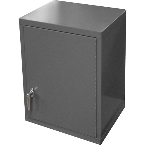Armoire murale, 27" h x 13-11/16" la x 18" p, 2 tablettes, Acier, Gris Sidevic Inc.