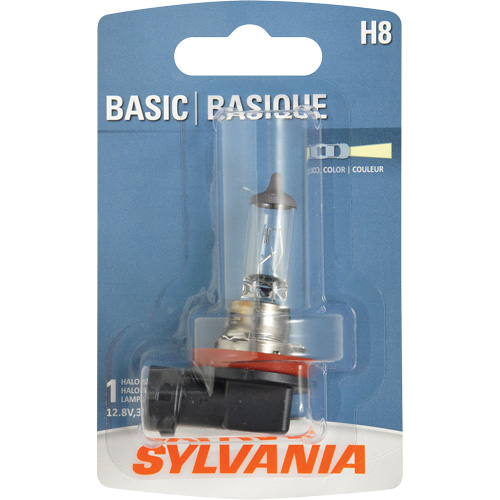 Ampoule de base pour feu avant H8, Halog&egrave;ne, 35 W, Blanc cass&eacute; Sidevic Inc.