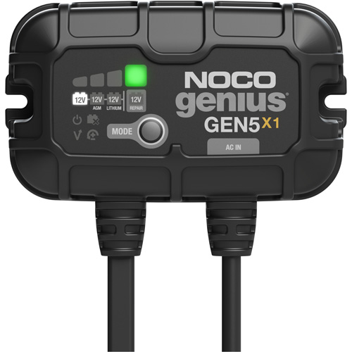 Chargeur de batterie embarqu&eacute; &agrave; 1 sortie de 5 amp&egrave;res Gen5X1 Genius Sidevic Inc.