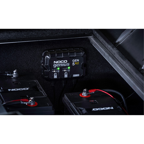Chargeur de batterie embarqu&eacute; &agrave; 2 sorties de 10 amp&egrave;res Gen5X2 Genius Sidevic Inc.