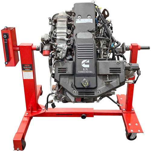 75:1 Gear-Driven Engine Stand, 1 tons Capacity, 42" H Sidevic Inc.