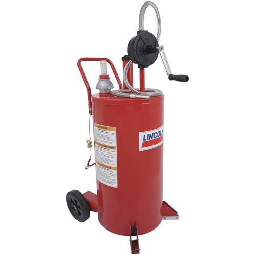 25-Gallon Steel Fuel Caddy with 2-Way Rotary Pump Sidevic Inc.