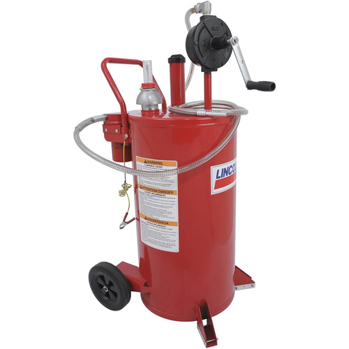 25-Gallon Steel Fuel Caddy with 2-Way Rotary Pump & Filter Sidevic Inc.