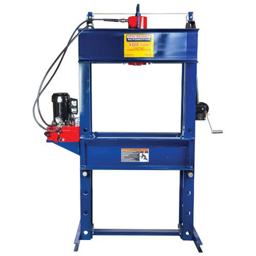 Double Acting Shop Press with Electric Pump, 100 tons Capacity Sidevic Inc.