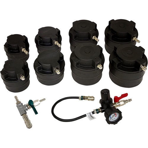 10-Piece HD Turbo Air System Test Kit with Smoke Adapter Sidevic Inc.