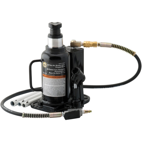 Air Actuated Bottle Jack, 20 Ton(s), Air Hydraulic, 18-3/4" Raised Height Sidevic Inc.