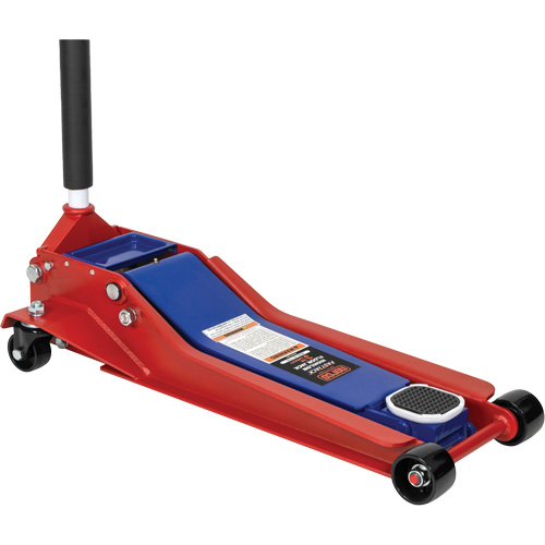 High/Low Floor Jack, 3 Ton(s) Capacity, 3-1/8" Lowered, 24-3/8" Raised, Manual Hydraulic Sidevic Inc.