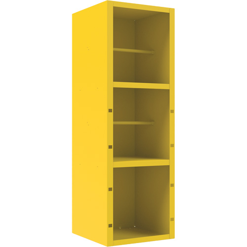 Armoire pour le contr&ocirc;le des d&eacute;versements, 1 Tablettes, 72" h x 24" la x 24" p, Acier, Jaune Sidevic Inc.