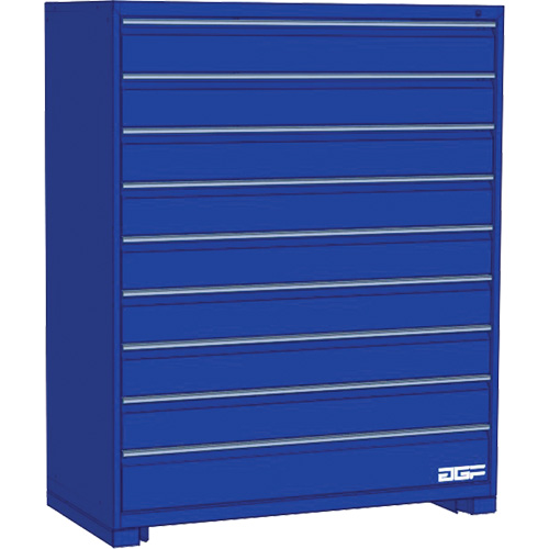 Armoire &agrave; tiroirs modulaire, 9 tiroirs, 60" la x 28" p x 60" h, Bleu Sidevic Inc.