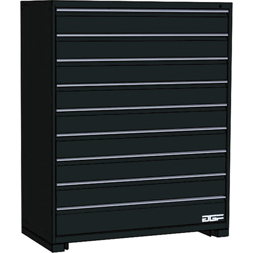 Armoire &agrave; tiroirs modulaire, 9 tiroirs, 48" la x 24" p x 60" h, Noir Sidevic Inc.
