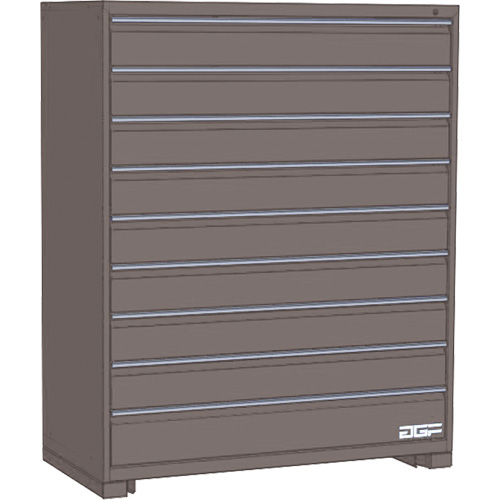 Armoire &agrave; tiroirs modulaire, 9 tiroirs, 60" la x 28" p x 60" h, Gris Sidevic Inc.