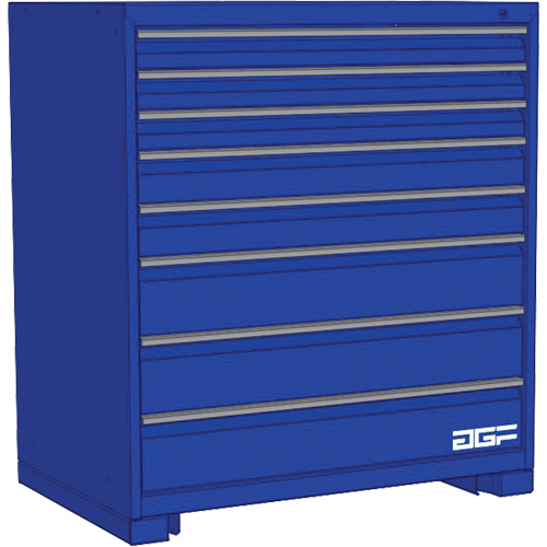 Armoire &agrave; tiroirs modulaire, 8 tiroirs, 30" la x 28" p x 40" h, Bleu Sidevic Inc.