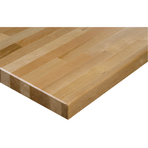 Hardwood Workbench Top, 72" W x 24" D, Square Edge, 1-1/4" Thick Sidevic Inc.