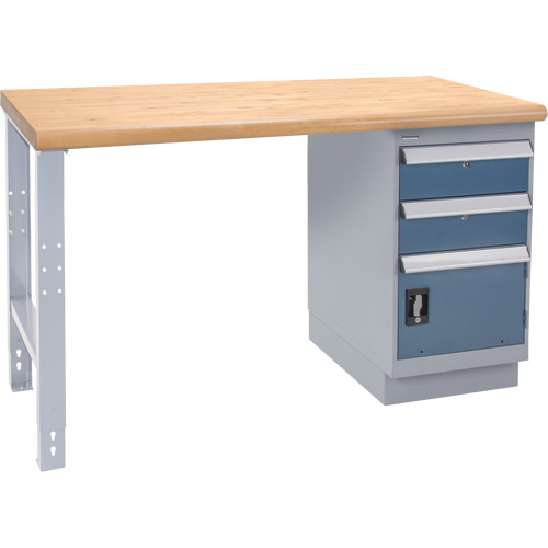 Industrial Duty Workbench, Door w/ Drawer Combination, 1000 lbs. Cap., 30" W x 72" D, 34" H Sidevic Inc.