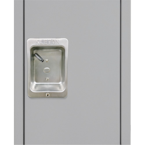 Lockers, 3 -tier, 12" x 18" x 72", Steel, Grey, Knocked Down Sidevic Inc.