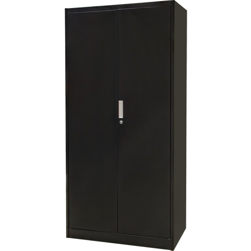 Combination Storage Cabinet, 36" W x 18" D x 72" H, Black Sidevic Inc.