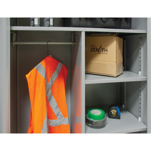 Combination Storage Cabinet, 36" W x 18" D x 72" H, Grey Sidevic Inc.
