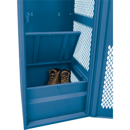 Casier pour &eacute;quipement avec porte, Acier, 24" la x 24" p x 72" h, Bleu fonc&eacute; Sidevic Inc.