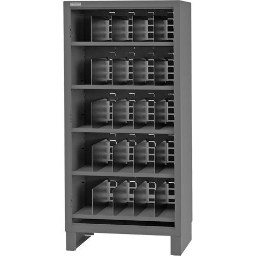 Heavy-Duty Open Front Cabinet with Dividers, Steel, 0 Drawers, 36" x 24" x 78", Grey Sidevic Inc.