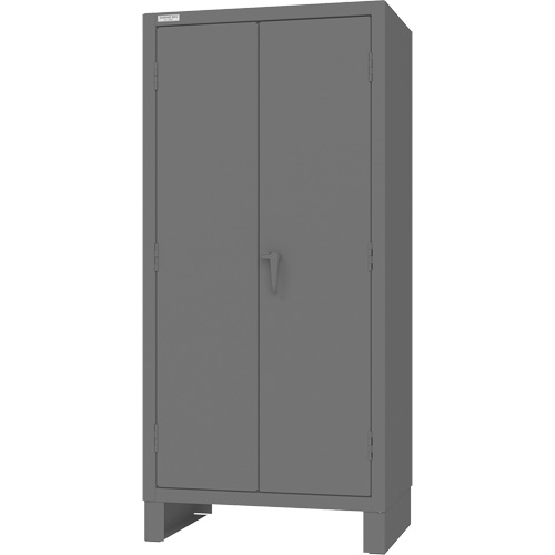Armoire avec barre de suspension et portes encastr&eacute;es standards , Acier, 78" h x 36" la x 24" P, Gris Sidevic Inc.