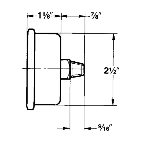 Pressure Gauges, 2-1/2" , 30" Hg-0" Vac., Bottom Mount, Liquid Filled Analogue Sidevic Inc.