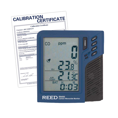 Carbon Monoxide Monitor with Temperature & Humidity with Calibration Certificate Sidevic Inc.