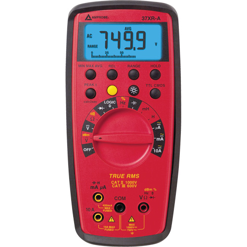 37XR-A True RMS Digital Multimeter, AC/DC Voltage, AC/DC Current Sidevic Inc.