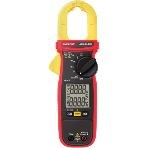 ACD-14-PRO Clamp-On TRMS Multimeter with Dual Display, AC/DC Voltage, AC Current Sidevic Inc.