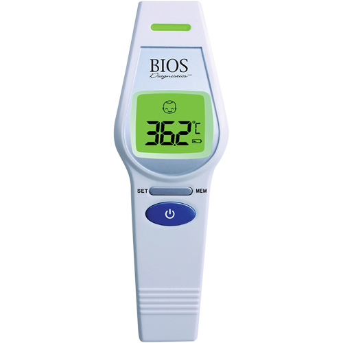Non-Contact Forehead Thermometer, 0°C - 100.0°C (32.0°F - 212.0°F), Fixed Emmissivity Sidevic Inc.