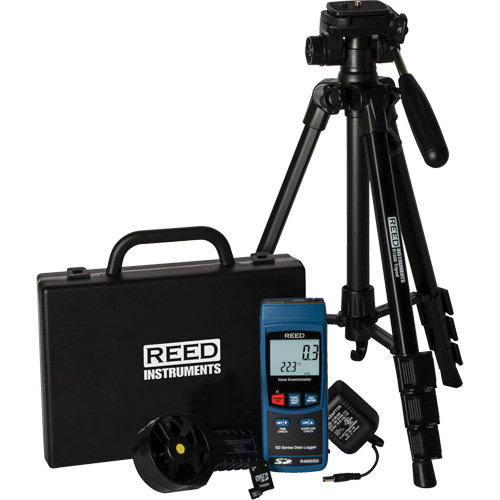 Vane Thermo-Anemometer Kit, Data Logging, 0.4 - 30.0 m/sec Air Velocity Range Sidevic Inc.
