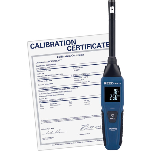 Bluetooth Smart Series Thermo-Hygrometer with Calibration Certificate, 0% - 100% RH, -4°- 140° F ( -20° - 60° C ) Sidevic Inc.