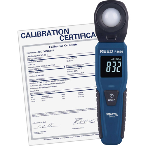Bluetooth Smart Series Light Meter with Calibration Certificate Sidevic Inc.