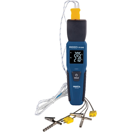 R1640 Smart Series Thermocouple Thermometer with Oven/Freezer Thermocouple Probes, Contact, Digital, 32-122°F (0-50°C) Sidevic Inc.